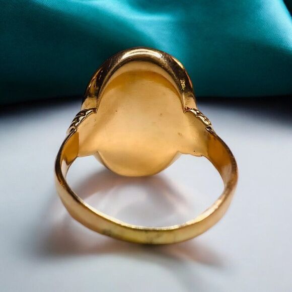 ANTIQUE-Georgian Gold Intaglio Ring-Hercules Carnelian Ring-size 6.5 Late 1700's - Picture 6 of 14